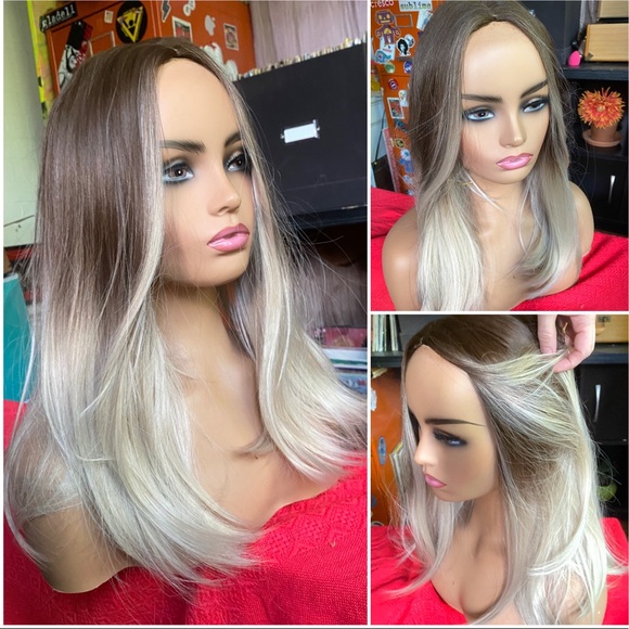 Gorgeous face-framing ombre blonde-brown wig! - Picture 1 of 11
